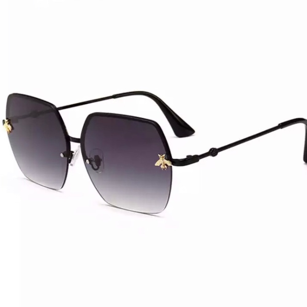 Frameless Black Sunglasses